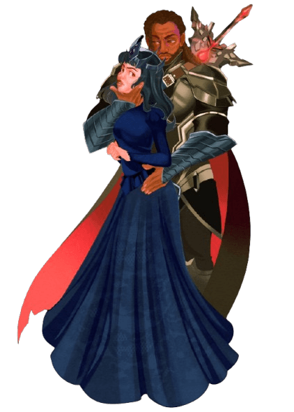 Primera pareja de protagonistas de Los Dos Reinos